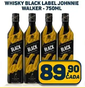 Dom Atacadista WHISKY BLACK LABEL JOHNNIE WALKER - 750ML oferta