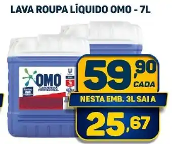 Dom Atacadista LAVA ROUPA LÍQUIDO OMO - 7L oferta