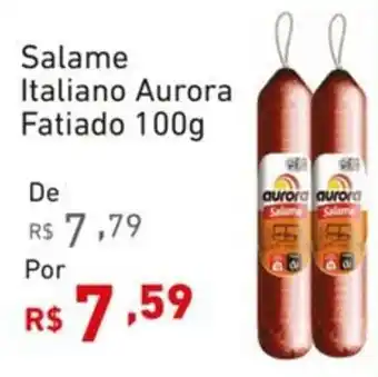 Extrabom Supermercados Salame Italiano Aurora Fatiado 100g oferta