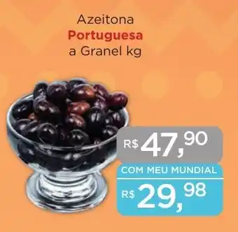 Supermercados Mundial Azeitona Portuguesa a Granel kg oferta