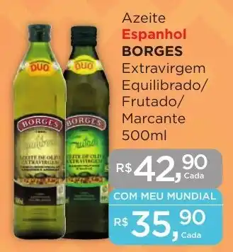 Supermercados Mundial Azeite Espanhol BORGES 500ML oferta