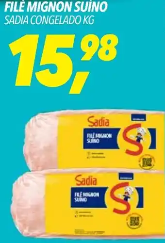Frangolândia FILÉ MIGNON SUÍNO SADIA CONGELADO KG oferta