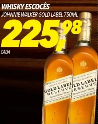 Frangolândia WHISKY ESCOCÊS JOHNNIE WALKER GOLD LABEL 750ML oferta