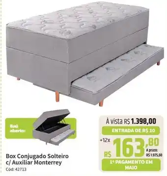 Box Conjugado Solteiro c/ Auxiliar Monterrey