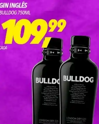 Frangolândia GIN INGLÊS BULLDOG 750ML oferta