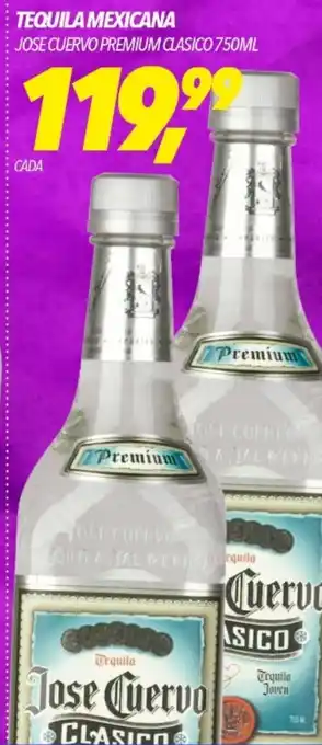 Frangolândia TEQUILA MEXICANA JOSE CUERVO PREMIUM CLASICO 750ML oferta
