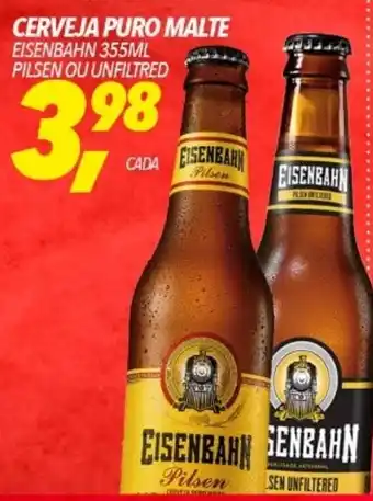 Frangolândia CERVEJA PURO MALTE EISENBAHN 355ML PILSEN OU UNFILTRED oferta