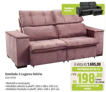 Estofado 3 Lugares Delírio