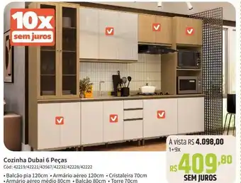 Cozinha Dubai 6 Peças