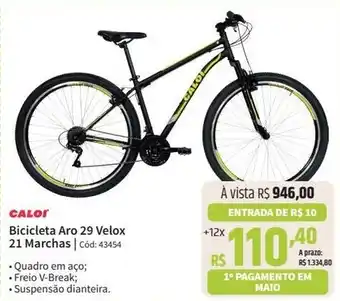 CALOI Bicicleta Aro 29 Velox 21 Marchas Cód: 43454