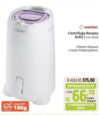 Deltasul wanke Centrifuga Roupas Sofia Cód: 36363 oferta