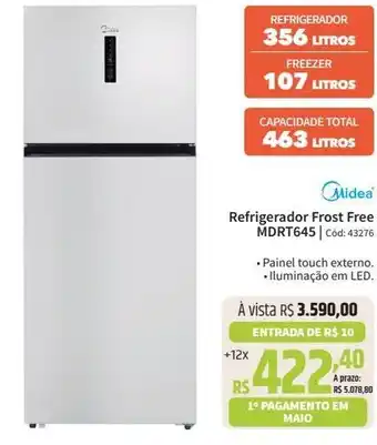 Deltasul Midea Refrigerador Frost Free MDRT645 Cod: 43276 oferta