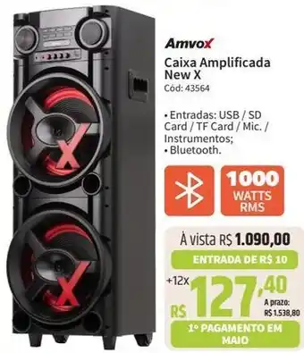 Deltasul Amvox Caixa Amplificada New X oferta