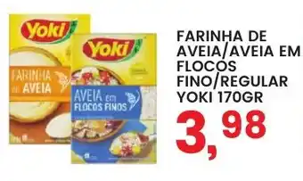 Federzoni Supermercados FARINHA DE AVEIA/AVEIA EM FLOCOS FINO/REGULAR YOKI 170GR oferta