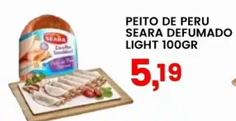Federzoni Supermercados PEITO DE PERU SEARA DEFUMADO LIGHT 100GR oferta