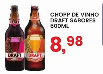 Federzoni Supermercados CHOPP DE VINHO DRAFT SABORES 600ML oferta