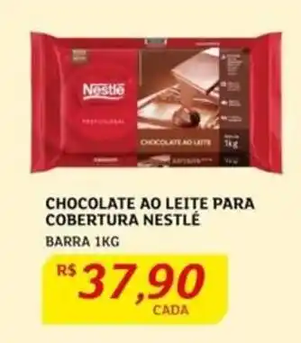 Assaí Atacadista CHOCOLATE AO LEITE PARA COBERTURA NESTLÉ BARRA 1KG oferta