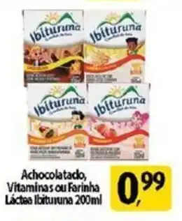 Achocolatado, Vitaminas ou Farinha Láctea Ibituruna 200ml