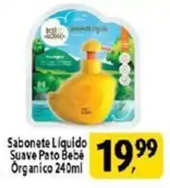 Sabonete Líquido Suave Pato Bebé Organico 240ml