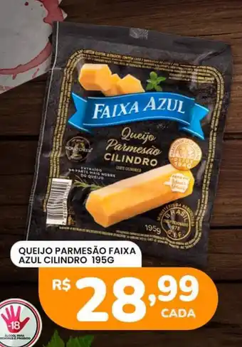 Supermercado Bergamini QUEIJO PARMESÃO FAIXA AZUL CILINDRO 195G oferta