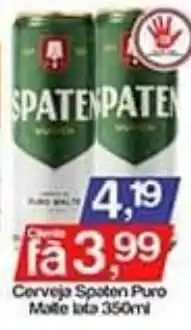 Supermercados Gricki Cerveja Spaten Puro Malte Lata 350ml oferta