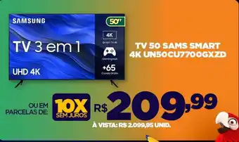 DB Supermercados TV 50 SAMS SMART 4K UN50CU7700GXZD oferta