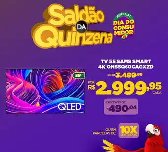 DB Supermercados TV 55 SAMS SMART 4K QN55Q60CAGXZD oferta