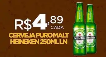 DB Supermercados CERVEJA PURO MALT HEINEKEN 250ML LN oferta