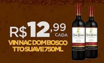 VIN NAC DOM BOSCO TTO SUAVE 750ML