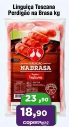 Copercana Linguiça Toscana Perdigão na Brasa kg oferta