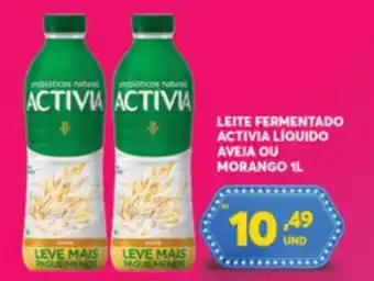 Atacadão Centro Sul Leite Fermentado Activia Liquido Aveia Morango 1L oferta