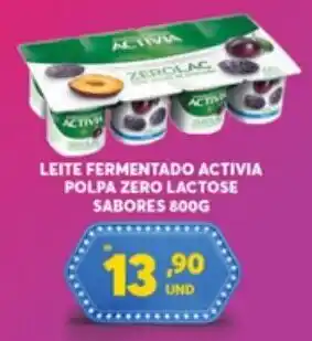 Atacadão Centro Sul Leite Fermentado Activia Polpa Zero Lactose sabores 800g oferta