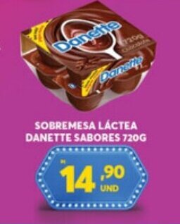 Sobremesa Lactea Danette Sabores 720g