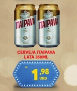 Atacadão Centro Sul Cerveja Itaipava lata 350ml oferta