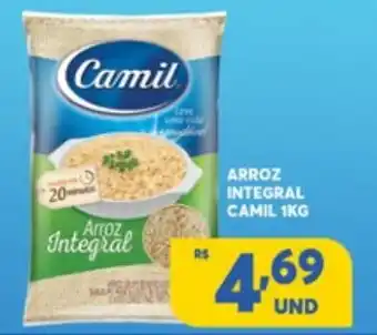 Atacadão Centro Sul Arroz Integral Camil 1kg oferta