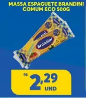 Massa espaguete Brandini comum Eco 500g