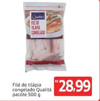 Extra File de Tilapia congelado Qualita pacote 500g oferta