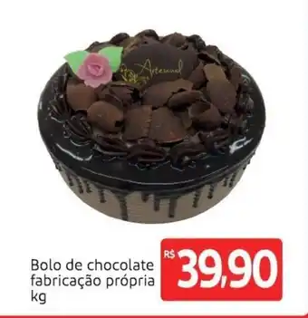 Extra Bolo de chocolate Fabricacao propria 1kg oferta