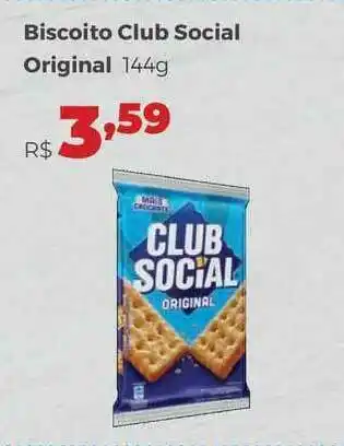Biscoito Club Social Original 144g