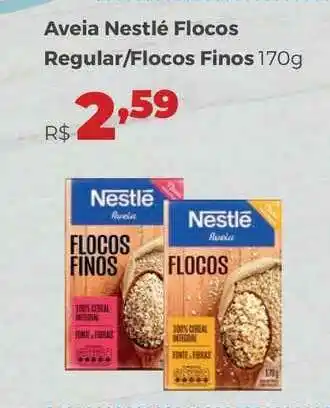 Villarreal Supermercados Aveia Nestlé Flocos Regular/ Flocos Finos 170g oferta