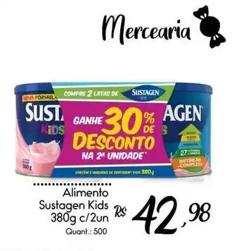 Giassi Supermercados Alimento Sustagen Kids c/2 un. oferta