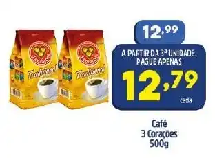 Arena Atacado Cafe 3 Coracoes 500g oferta
