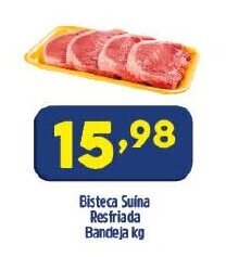 Arena Atacado Bisteca Suina Resfriada Bandeja 1kg oferta