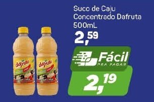 Arena Atacado Suco de Caju Concentrado Dafruta 500ml oferta