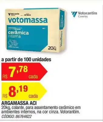 Argamassa Aci Votorantim