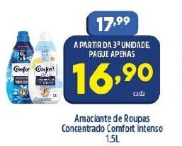 Arena Atacado Amaciante de roupas concentrado Comfort Intense 1.5L oferta