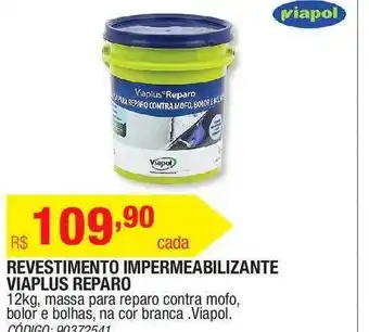 Revestimento Impermeabilizante Viaplus Reparo Viapol