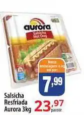 Akki Atacadista Salsicha Resfriada Aurora 3kg oferta