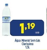 Arena Atacado Agua Mineral sem Gas Clarissima 1.5L oferta