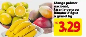 Mercado Extra Manga Palmer Nacional, Laranja-pera ou banana-d'agua a granel 1kg oferta
